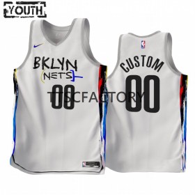 Dres Brooklyn Nets Prilagođeni Nike 2022-23 City Edition Bijela Swingman - Dječji